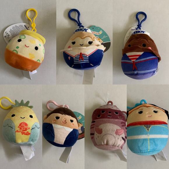 Stranger Things Squishmallows Plush 4” Lot of 7 Netflix Brand New - Picture 1 of 13